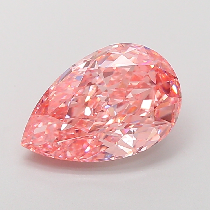 Pear 5.57ct Fancy Vivid Pink VS1