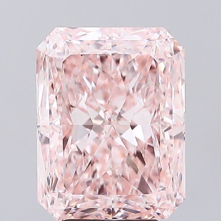 Radiant 5.07ct Fancy Intense Pink VS1