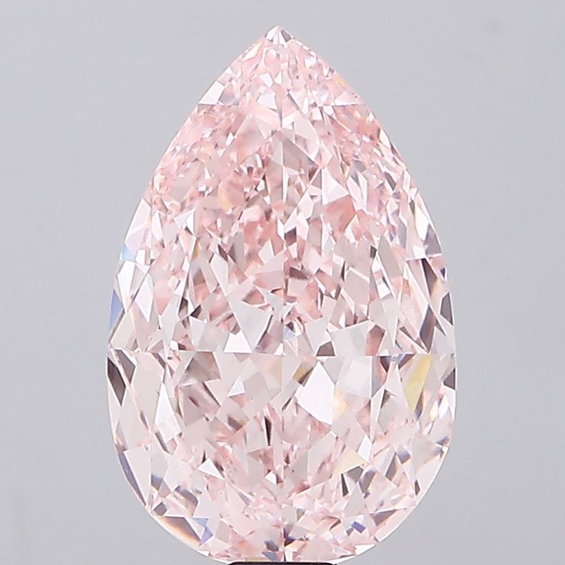 Pear 41.1ct Fancy Intense Pink VS1