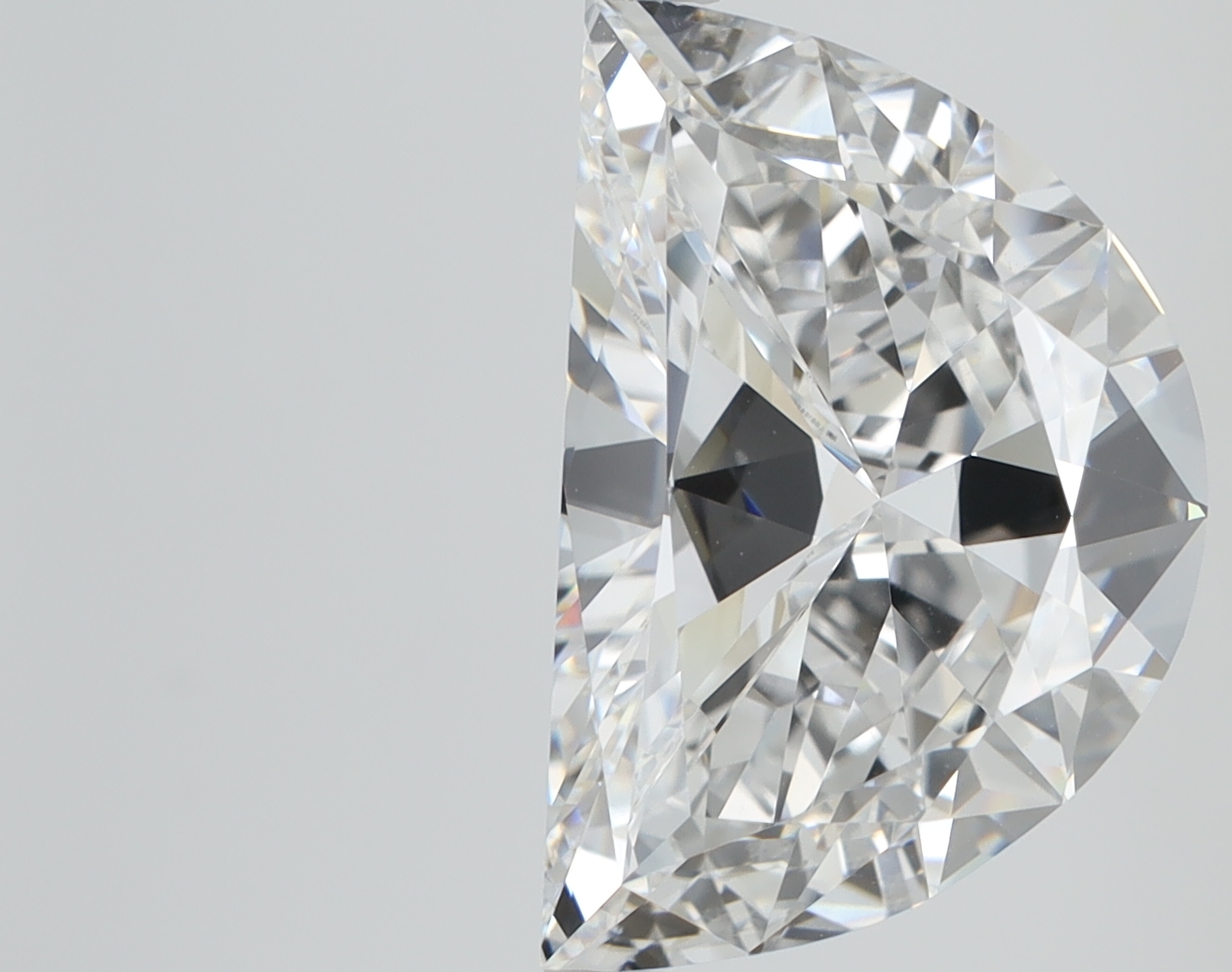 5 Carat Half Moon Cut Lab Diamond