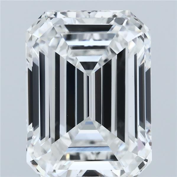 7.37 Carat Emerald Cut E VVS2 Diamond - view 1