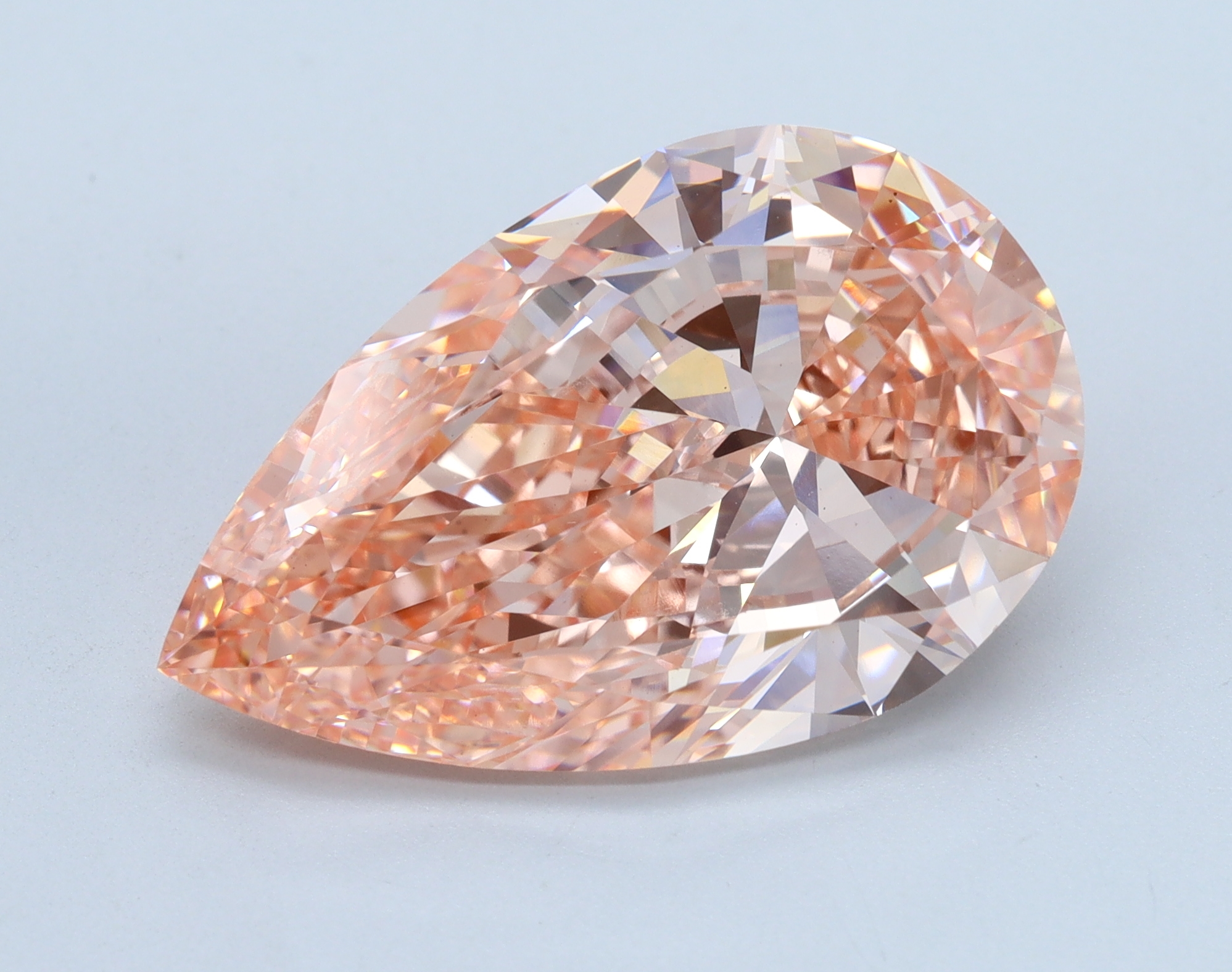 Pear 10ct Fancy Vivid Pink VS1
