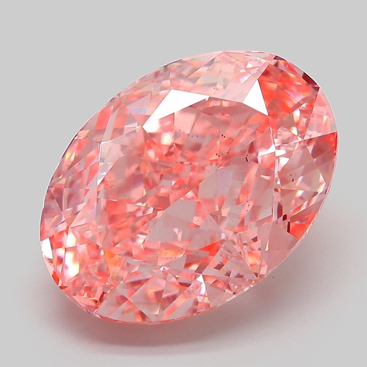 Oval 10.6ct Fancy Vivid Pink VS2