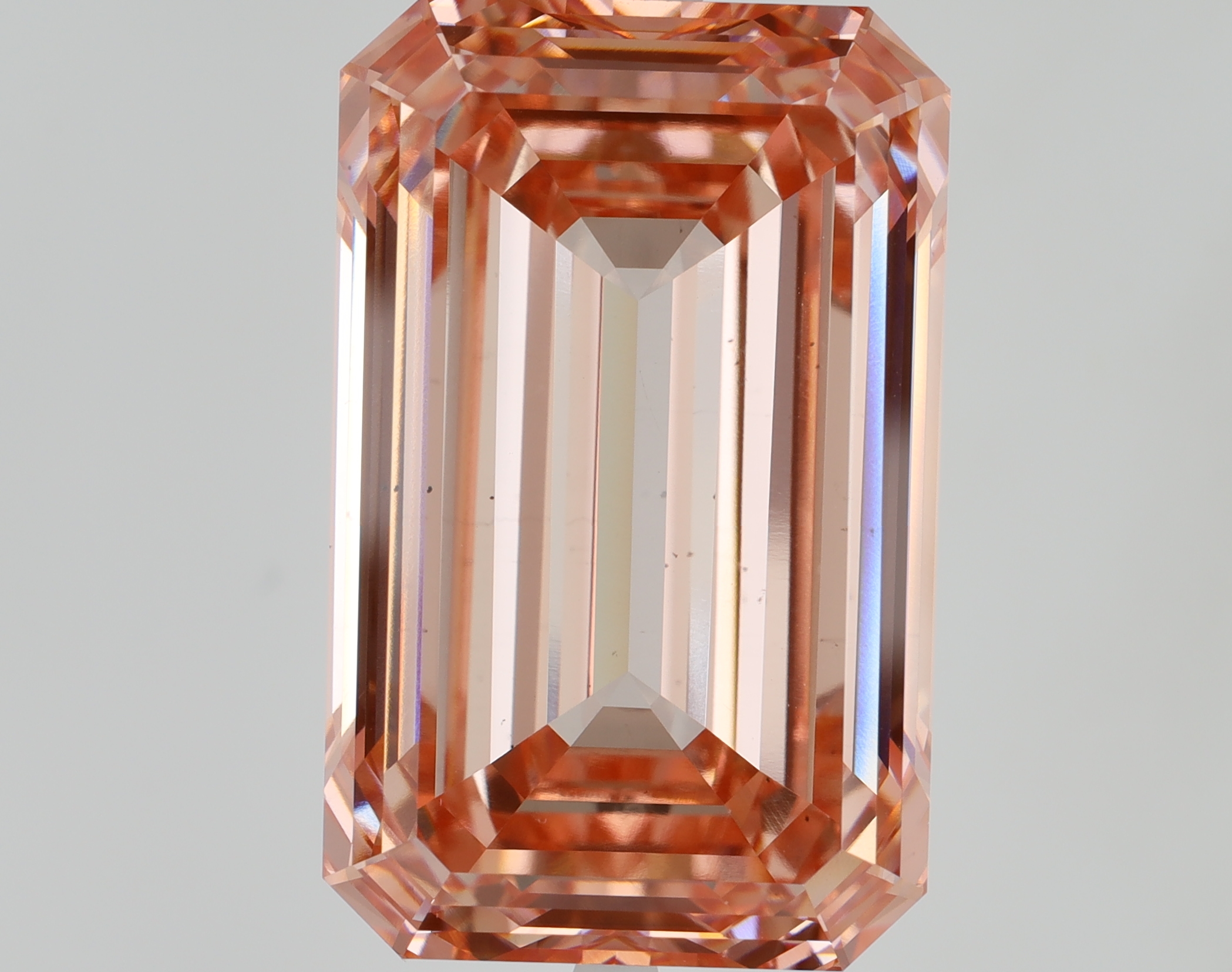 Emerald cut 32.3ct Fancy Vivid Pink VS1