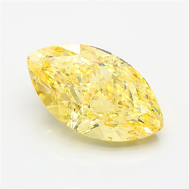 Marquise 6.06ct Fancy Vivid Yellow VS1
