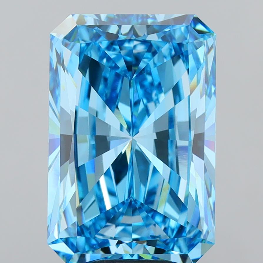Radiant 10.5ct Fancy Vivid Blue VVS2