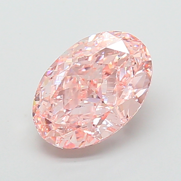 Oval 6.11ct Fancy Intense Pink VS1
