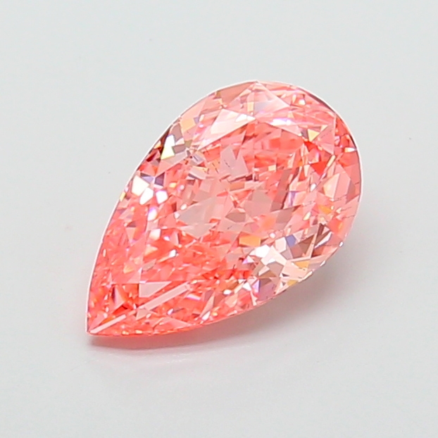 Pear 4.02ct Fancy Vivid Pink VS2