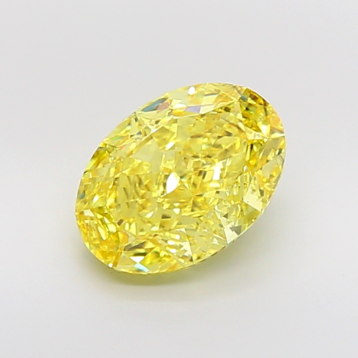 Oval 6.01ct Fancy Vivid Yellow VS2