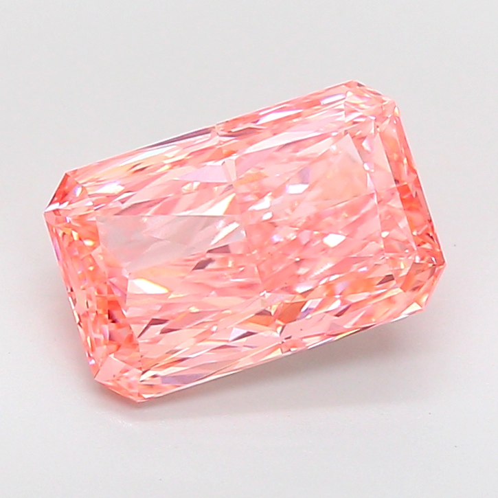 Radiant 5.00ct Fancy Vivid Pink VS1