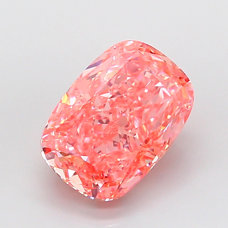 Cushion 5.05ct Fancy Vivid Pink VVS2