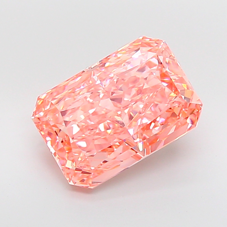Radiant 8.08ct Fancy Vivid Pink VVS2