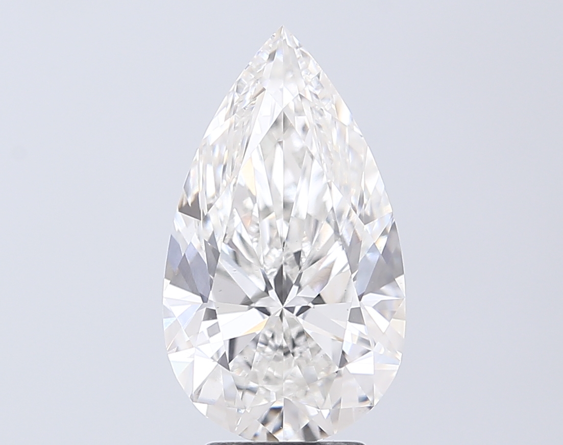 4.07 ct. pear Lucida Four Prong Pendant in platinum diamond image