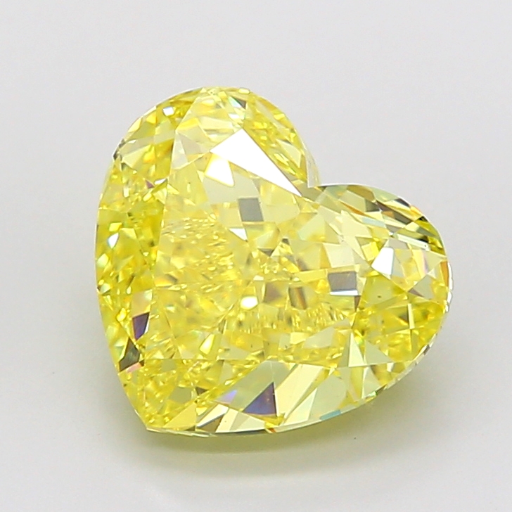 Heart 5.02ct Fancy Vivid Yellow VS1
