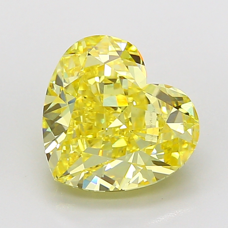 Heart 5.02ct Fancy Intense Yellow VS1