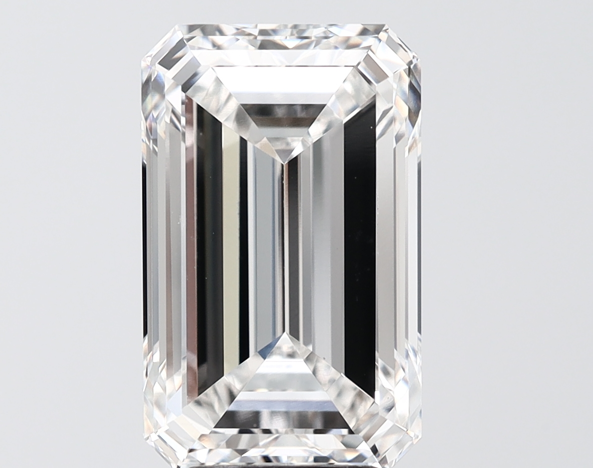 Emerald cut 6.02ct F VVS2