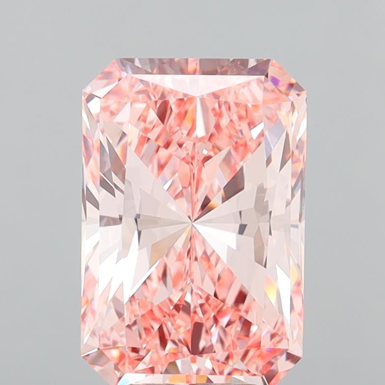 Radiant 7.01ct Fancy Intense Pink VVS2