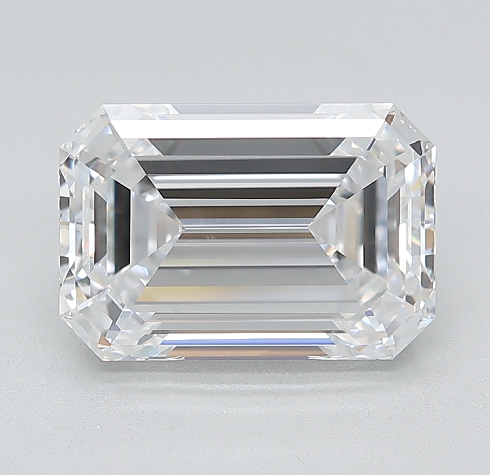 Emerald cut 4.10ct D FL
