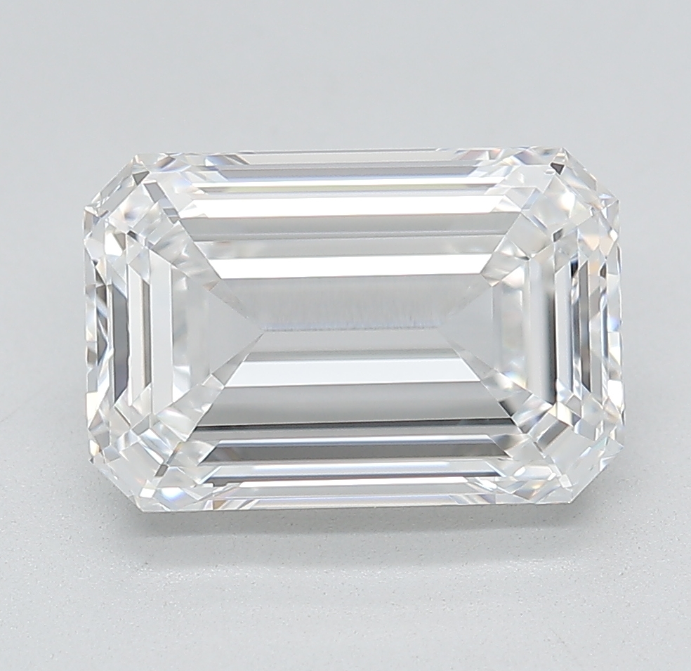 Emerald cut 4.06ct D FL
