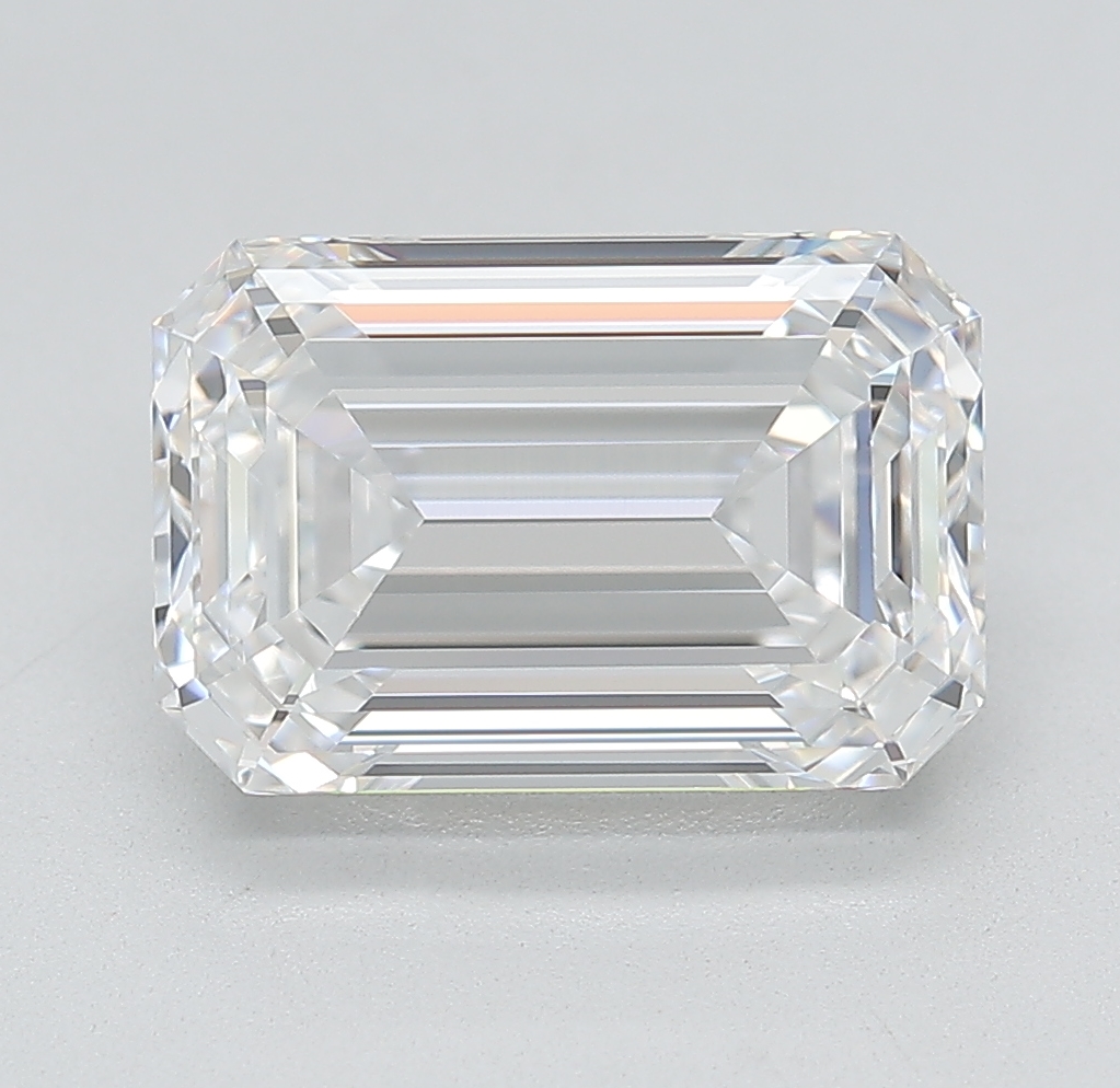 Emerald cut 4.24ct D FL