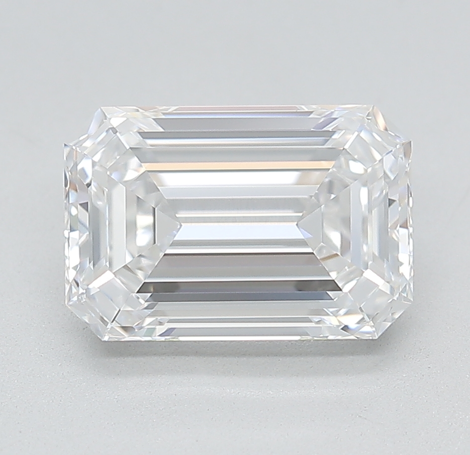 Emerald cut 4.24ct D FL