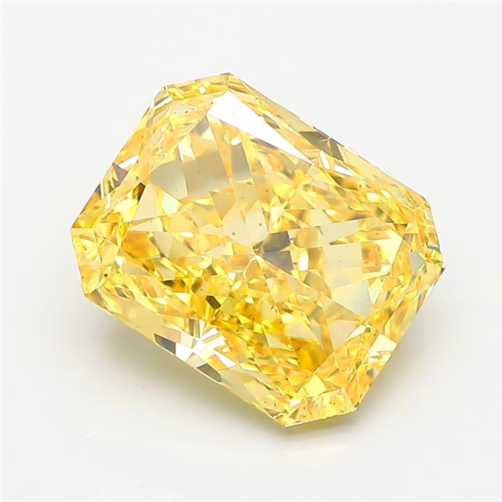 Radiant 4.43ct Fancy Vivid Yellow VS1