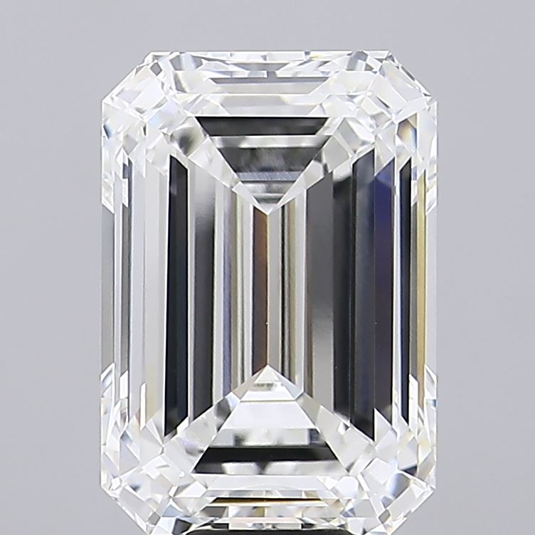 Emerald cut 15.1ct F VVS2