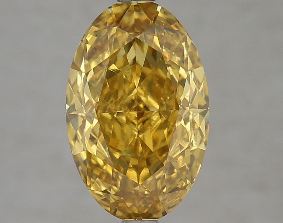Oval 4.05ct Fancy Vivid Yellow VS1
