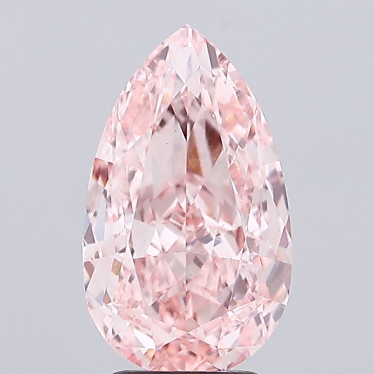 Pear 4.01ct Fancy Vivid Pink VS1