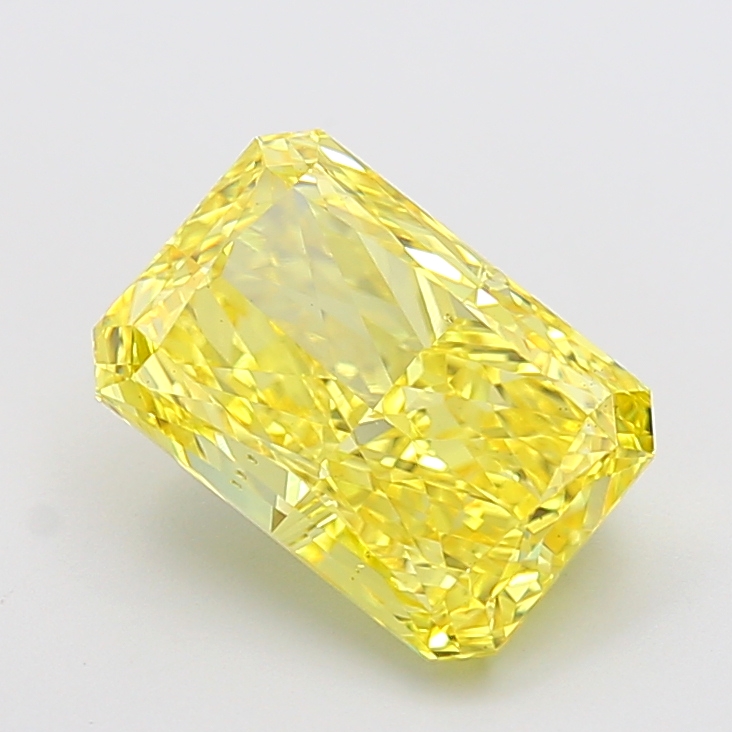 Radiant 4.01ct Fancy Vivid Yellow VS1