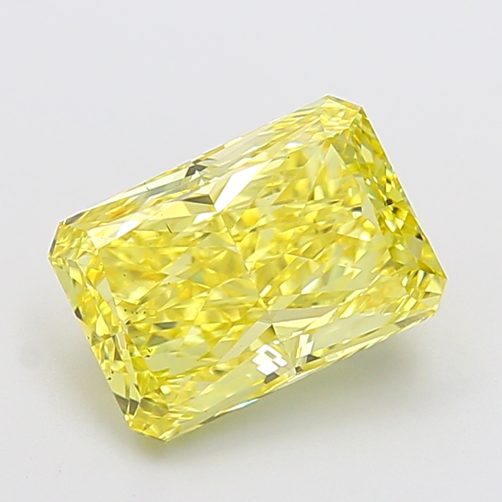 Radiant 4.02ct Fancy Vivid Yellow VS2