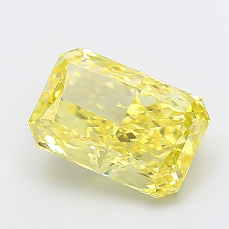 Radiant 4.05ct Fancy Intense Yellow VVS2