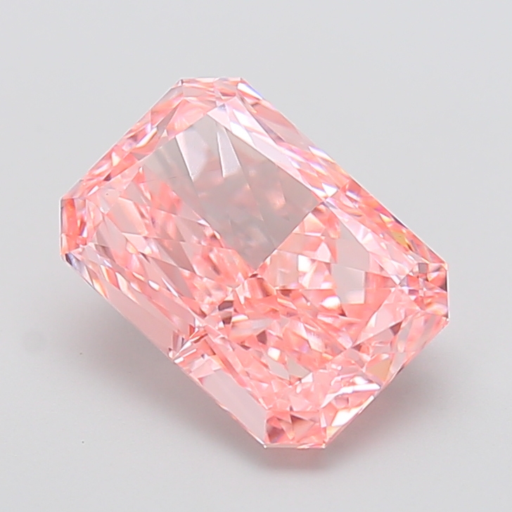 Radiant 4.05ct Fancy Vivid Pink VS1