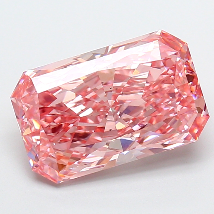 Radiant 4.03ct Fancy Vivid Pink SI1