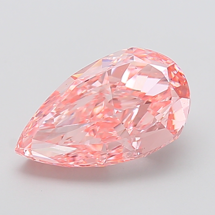 Pear 4.00ct Fancy Vivid Pink VS1