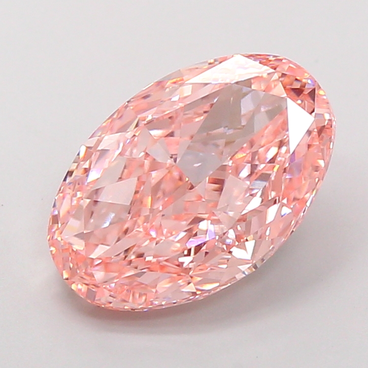 Oval 4.02ct Fancy Vivid Pink VVS2