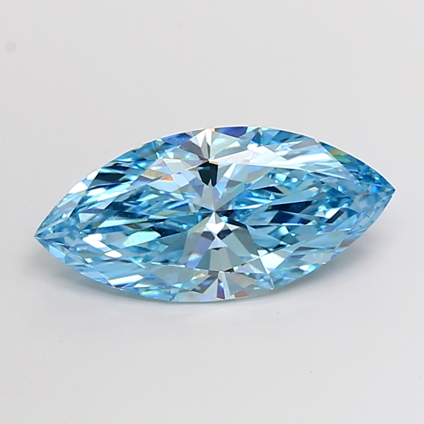 Marquise 4.01ct Fancy Vivid Blue VS1