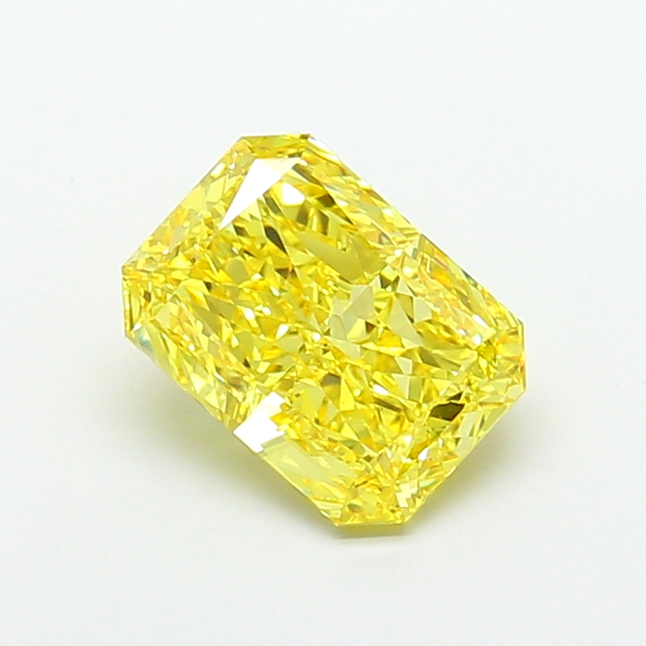 Radiant 4.20ct Fancy Vivid Yellow VS2