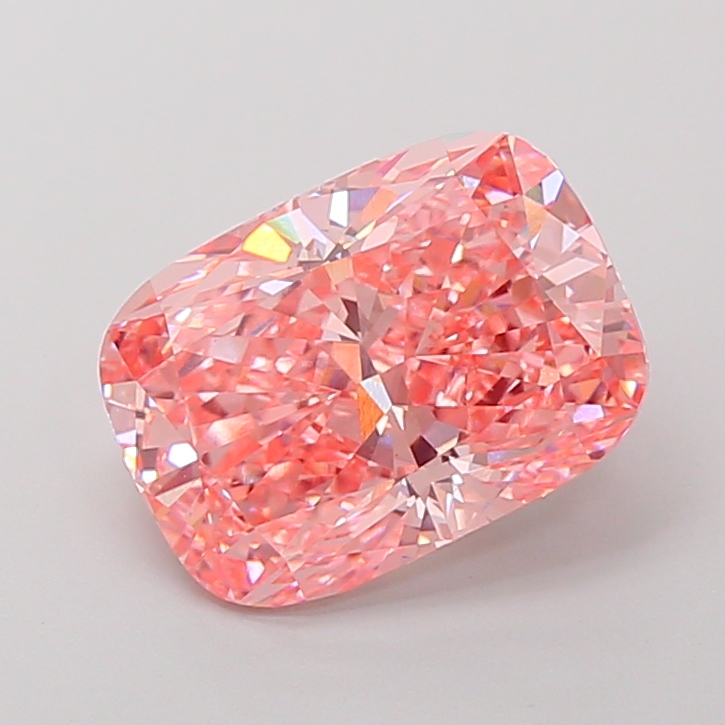 Cushion 5.06ct Fancy Vivid Pink VS1