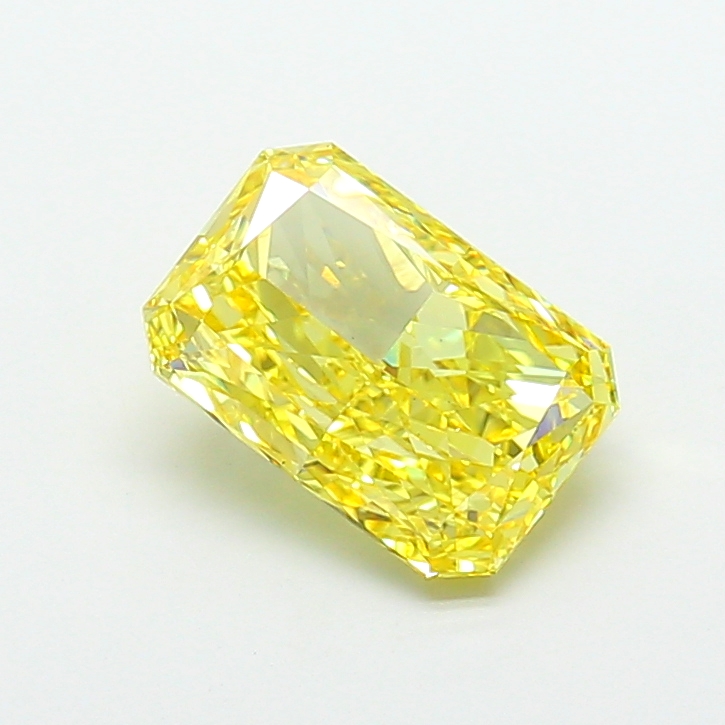 Radiant 4.09ct Fancy Vivid Yellow VS1