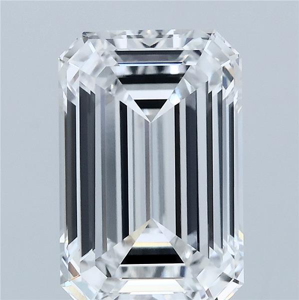 3.87 Carat Emerald Cut E VVS2 Diamond - view 1