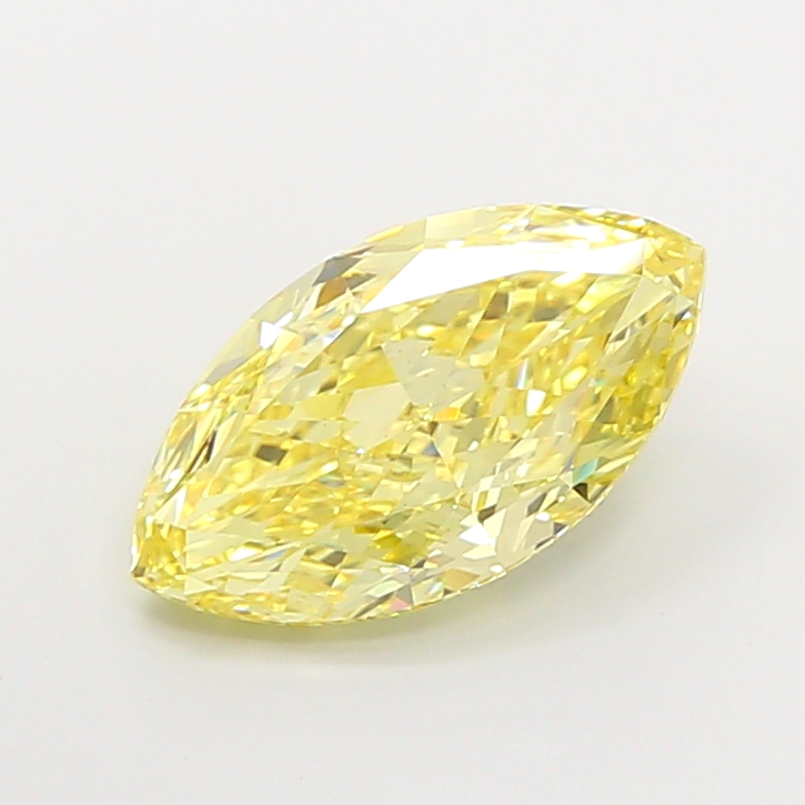 4.11ct Marquise Fancy Intense Yellow VS1 IGI