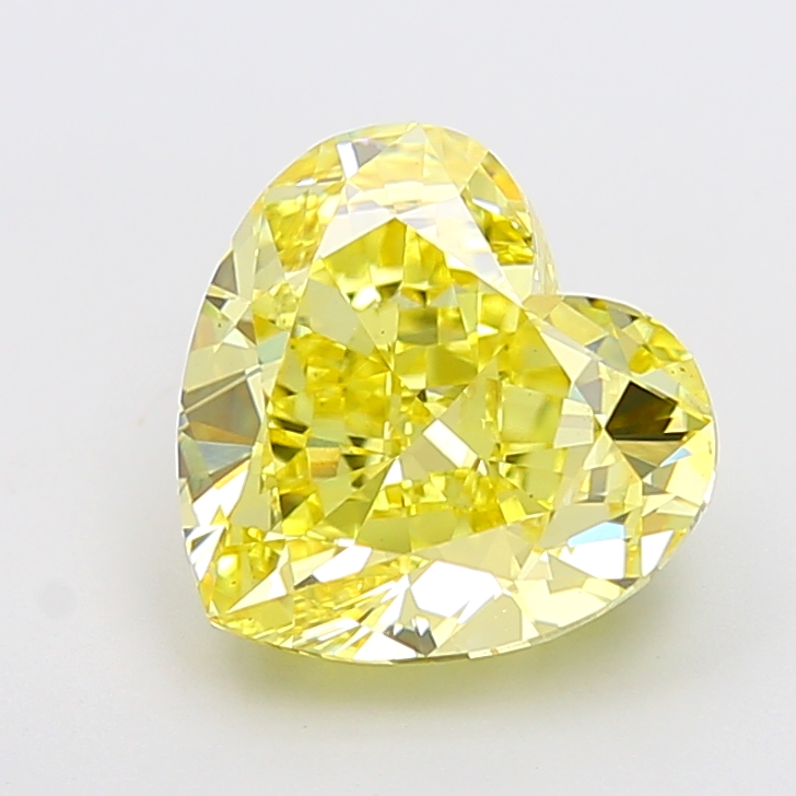 5.03ct Heart Fancy Intense Yellow VVS2 IGI