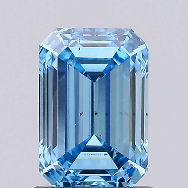Emerald 1.00ct Fancy Vivid  Blue SI1
