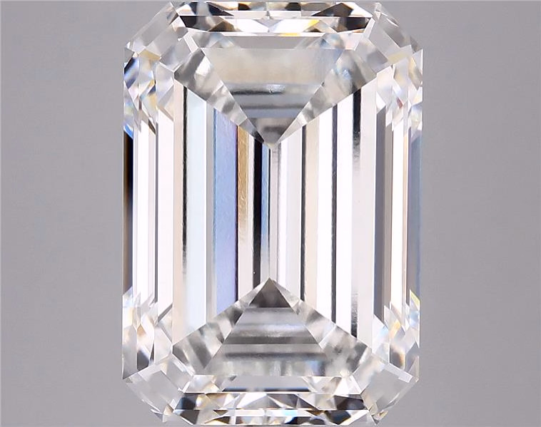 Emerald cut 5.80ct E VVS2