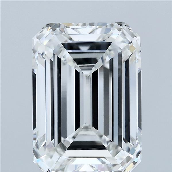 8.08 Carat Emerald Cut F VVS2 Diamond - view 1