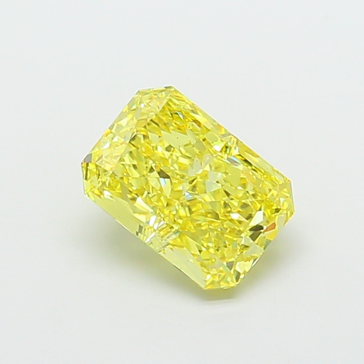 Radiant 4.09ct Fancy Vivid Yellow VS2