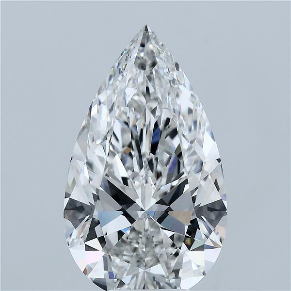 7.07 Carat Pear Cut F VVS2 Diamond - view 1