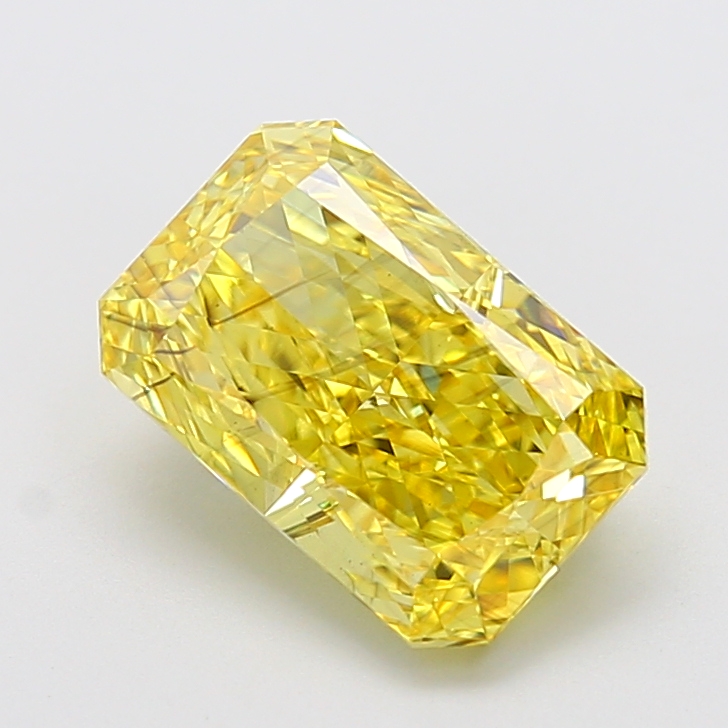 Radiant 4.06ct Fancy Intense Yellow VS2