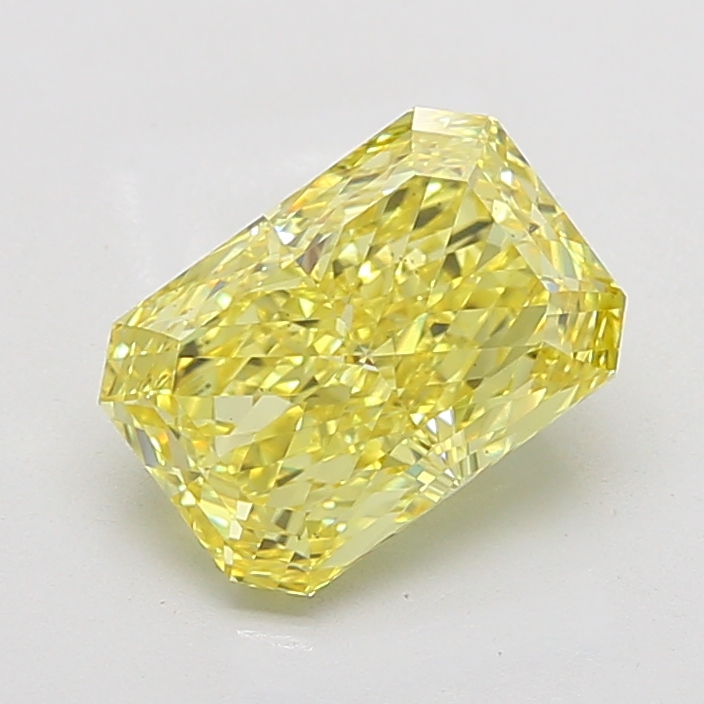 Radiant 4.08ct Fancy Intense Yellow VS2